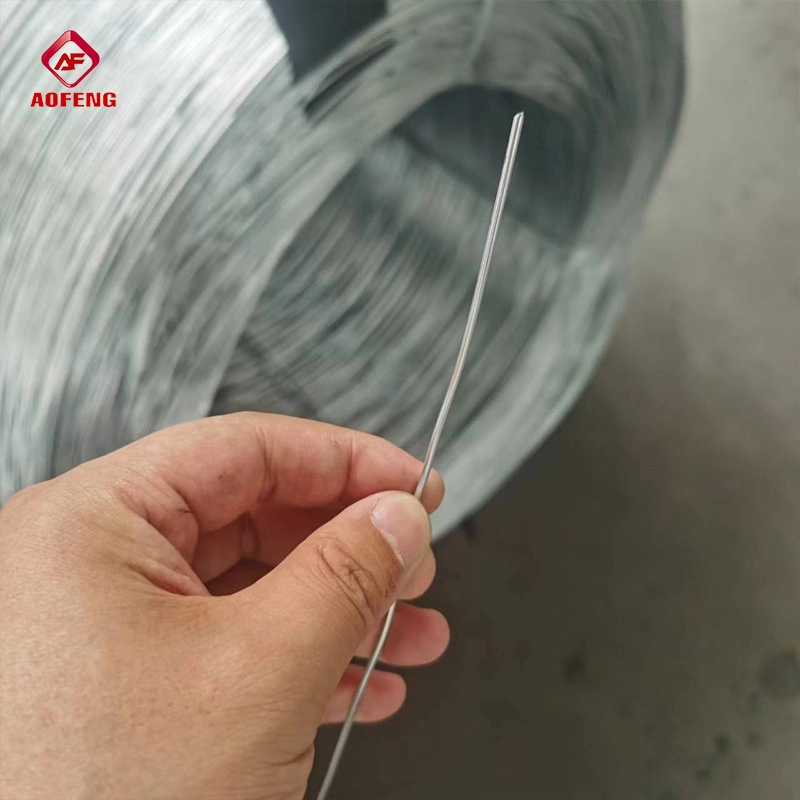 2.5mm-5.5mm Iron Wire Hot Dipped Zinc Coated for Garden Metal Trellis Electro Galvanized Binding Wire Flat Wire Cutting Use