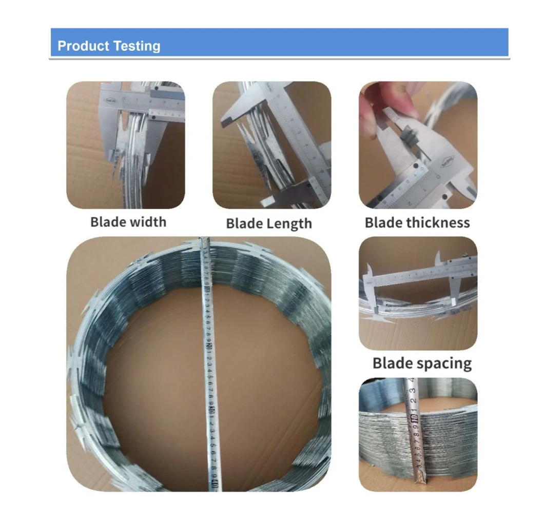 Bwg12 Bwg18 Razor Barbed Wire/Fence Wall Hot Dipped Galvanized Concertina Razor Barbed Wire